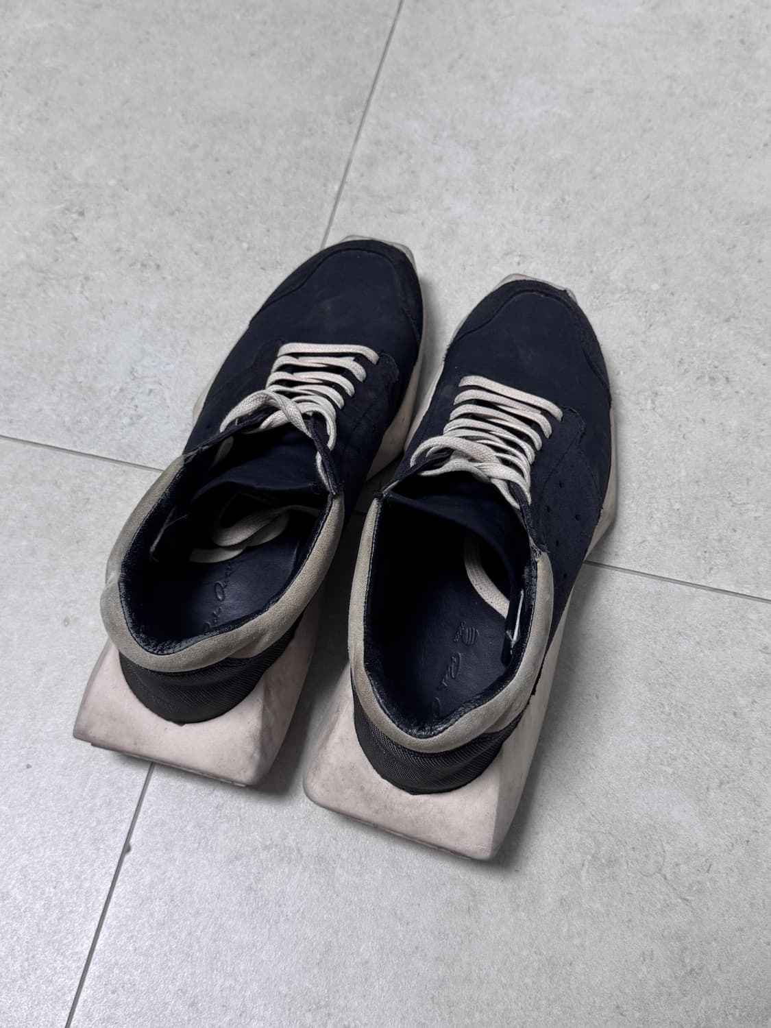Rickowens 테크러너 검흰 (260-265) 상품이미지4
