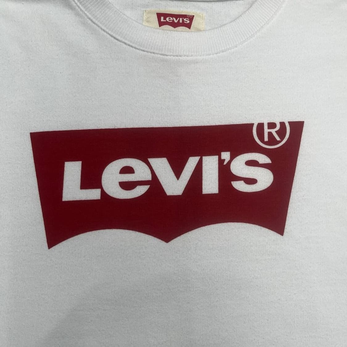 LEVI'S 빅로고 맨투맨 화이트 L 상품이미지2