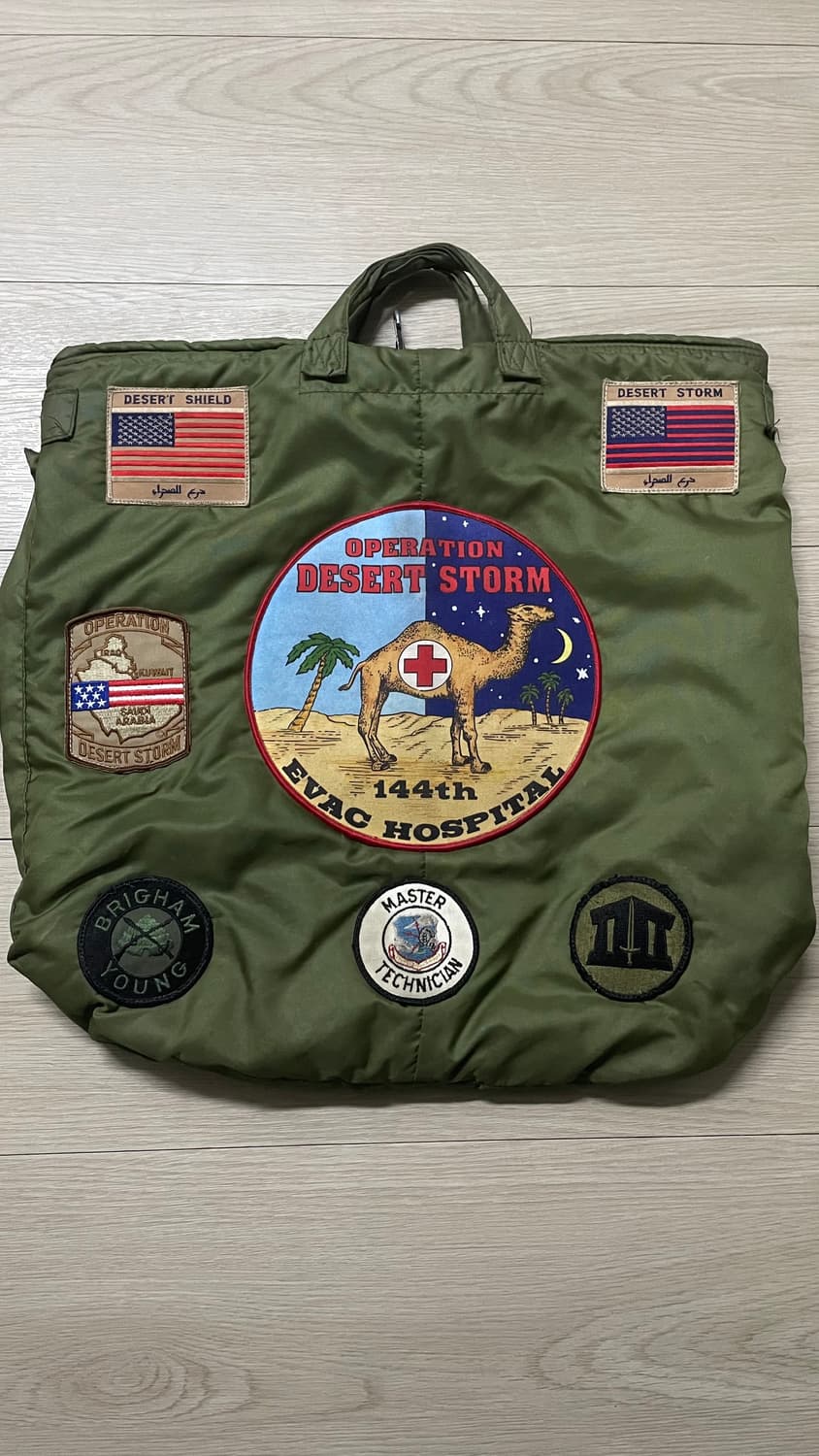 (희귀템) 80년대 USAF 미군 헬맷백 상품이미지1