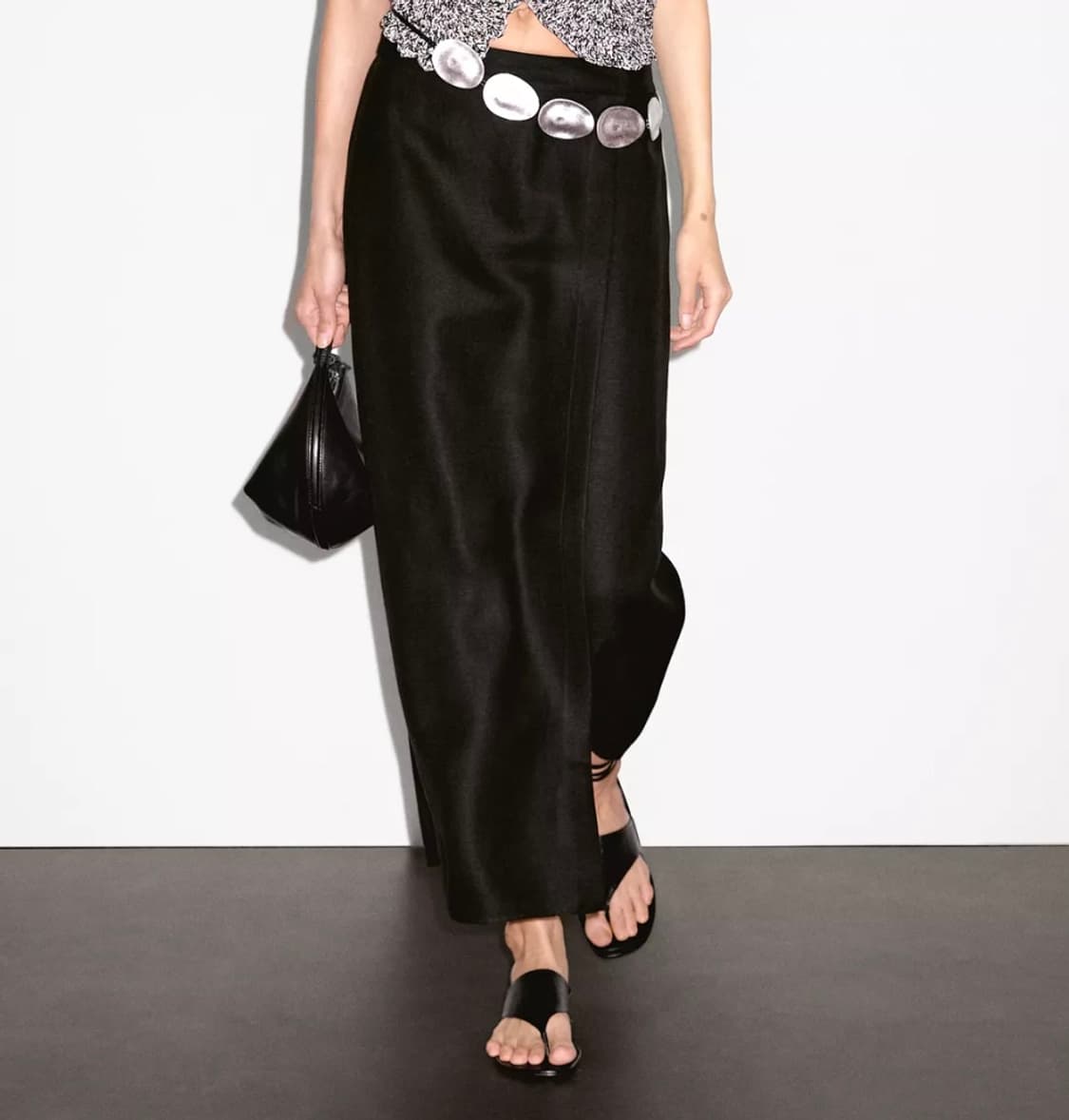 마시모두띠 린넨 블렌드 롱 스커트 팬츠 상품이미지2