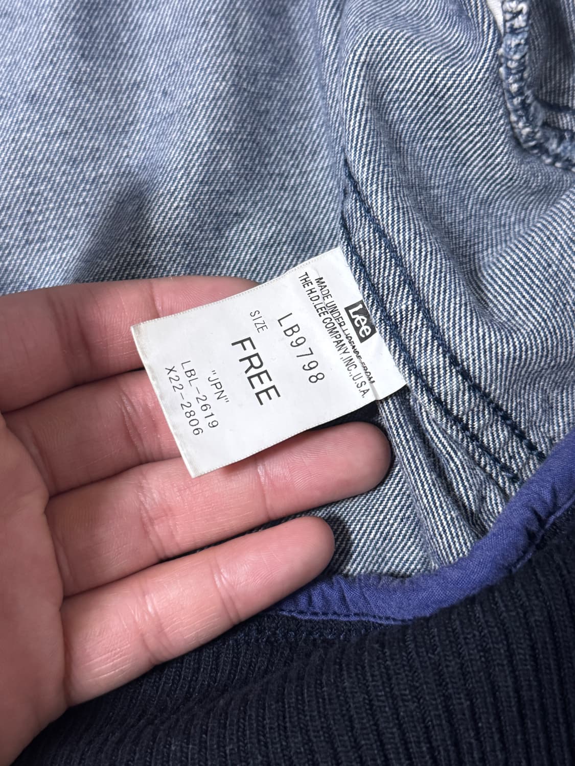Lee 데님 블루종 상품이미지5