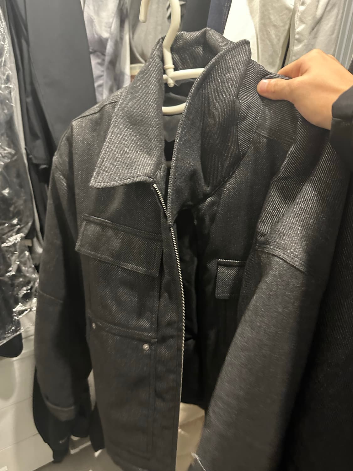 에비수 자동차 자수 자켓 상품이미지3