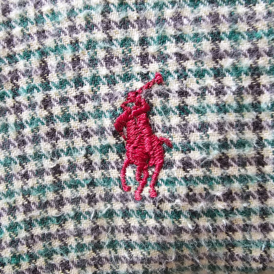 US M) 체감XL 105 폴로 랄프로렌 빈티지 셔츠 긴팔 그린 체크 상품이미지2