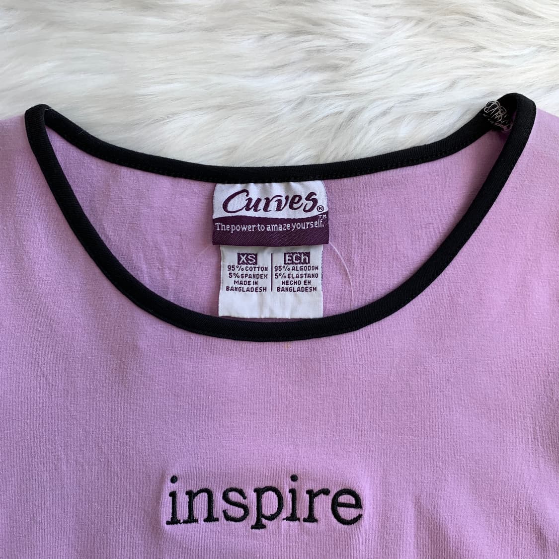 Curves 슬림 라운드 긴팔 티셔츠 1601 상품이미지4