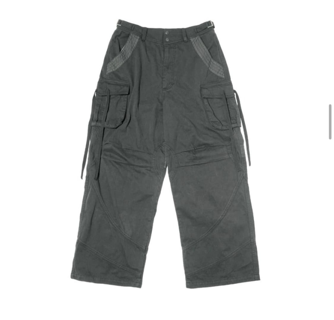 SUU WASHED POCKET PANTS ASH KHAKI 상품이미지2