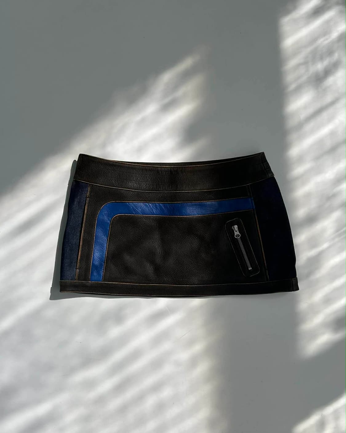 [34] 앤더슨벨 콤보 레이싱 레더 스커트 상품이미지4