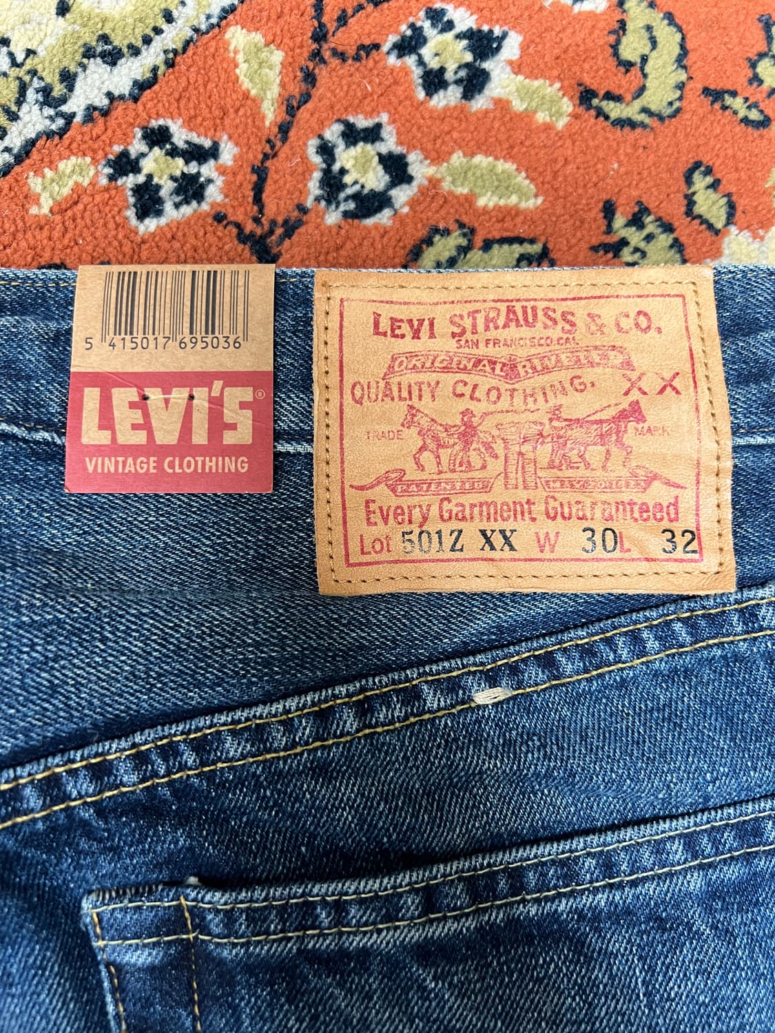 [30] 리바이스 501ZXX 데님팬츠 빈티지 블루 상품이미지4