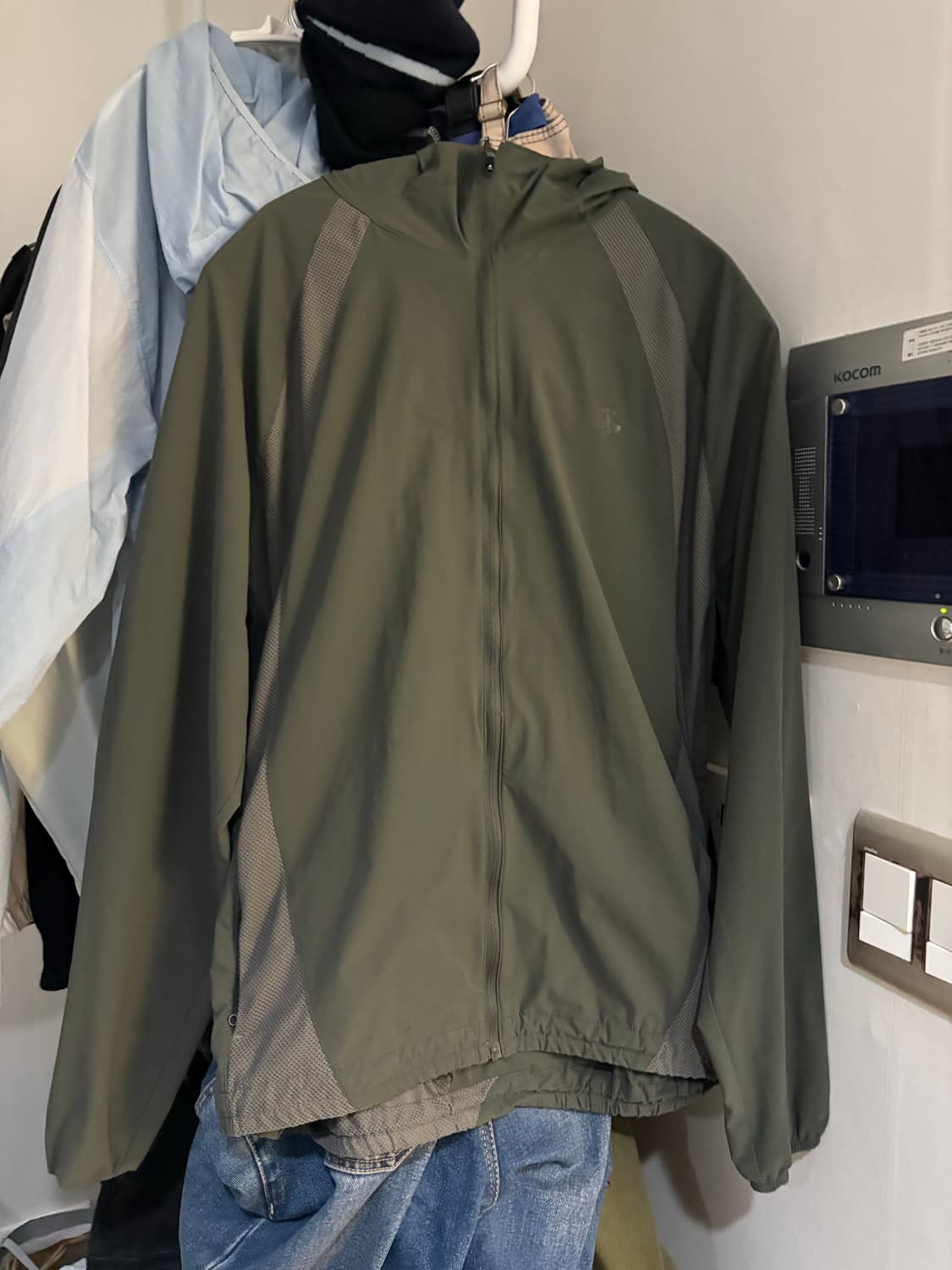 산산기어 메쉬 자켓 다크 그린 25SS 상품이미지1