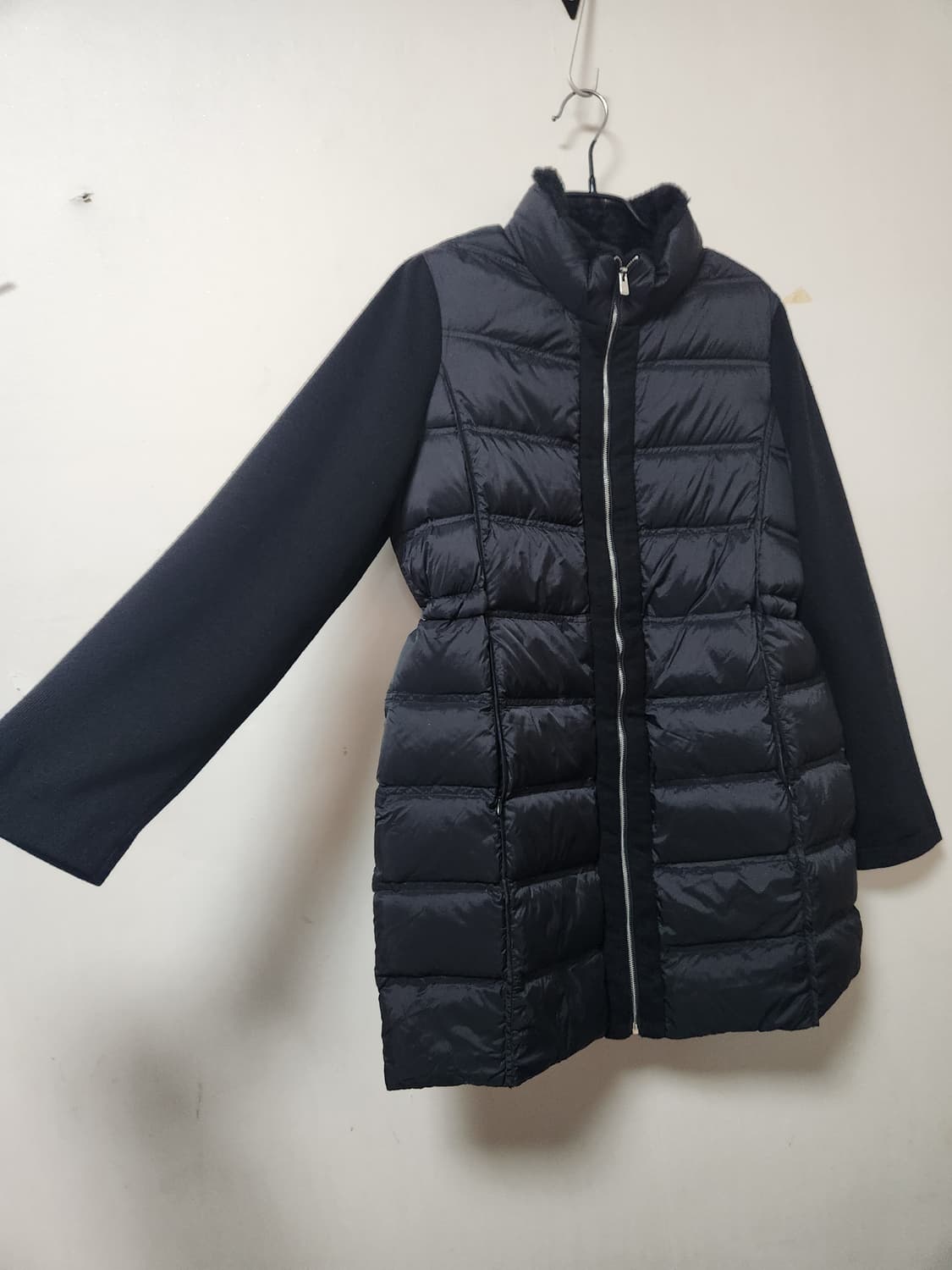 팜스프링 블랙 니트 경량롱패딩 95 상품이미지2