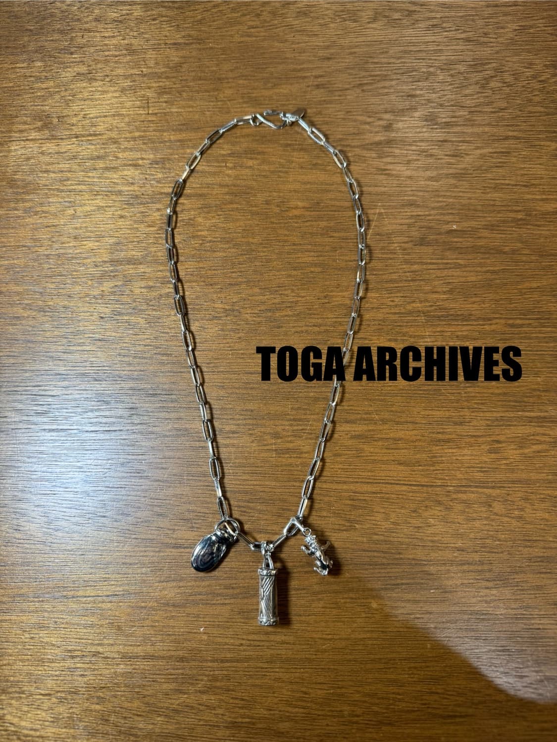 [OS] 토가 아카이브(비릴리스) 모티프 넥 레이스 실버 상품이미지1