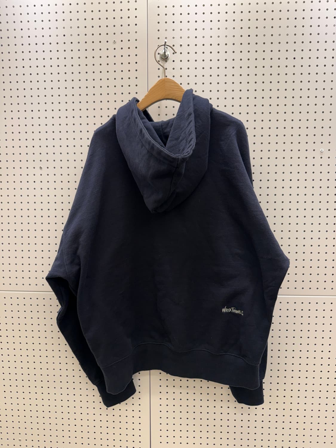 와일드띵스 US 로고 후드 네이비 U960 상품이미지3