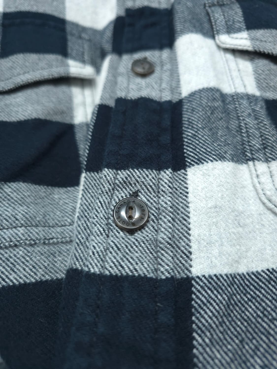 Roots(루츠) 블랙/화이트 체크 셔츠 XL 상품이미지6