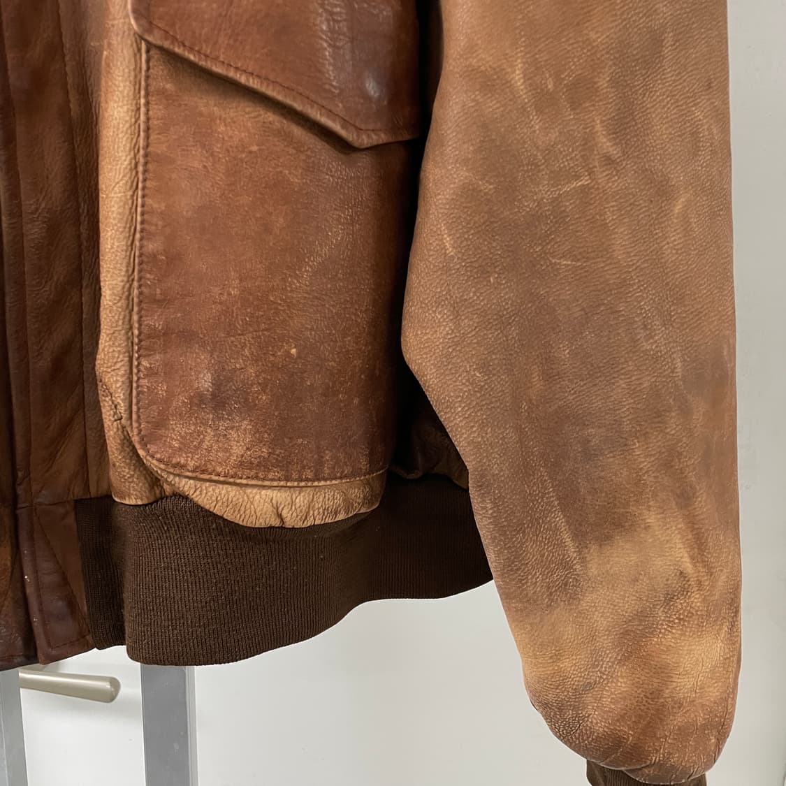 폴로 랄프로렌 B-15 레더 자켓 XXL 상품이미지4