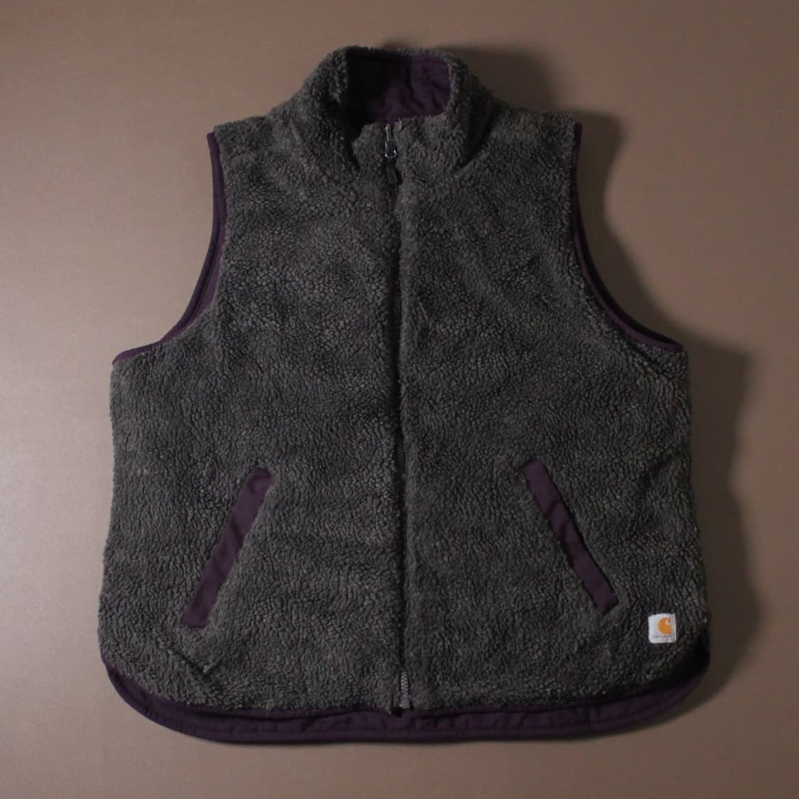 Carhartt 칼하트 쉐르파 리버시블 퍼플 베스트 상품이미지1