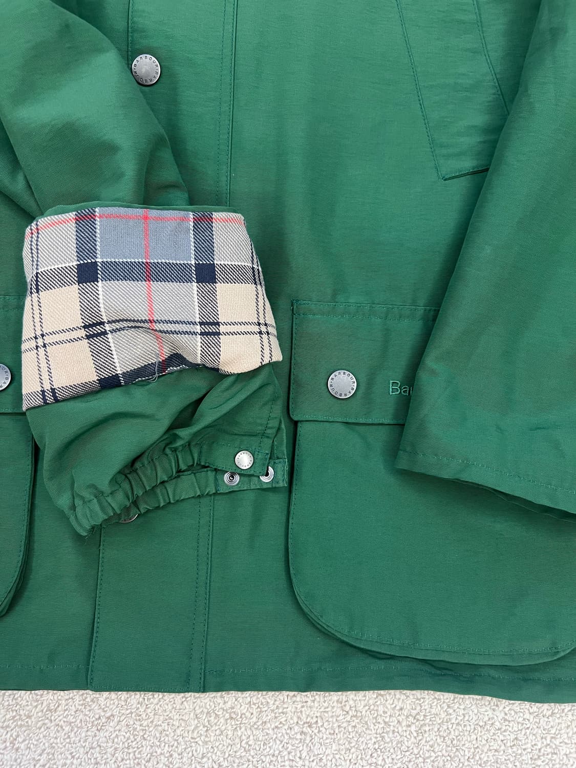 바버 X 노아 콜라보 그린 자켓 상품이미지5