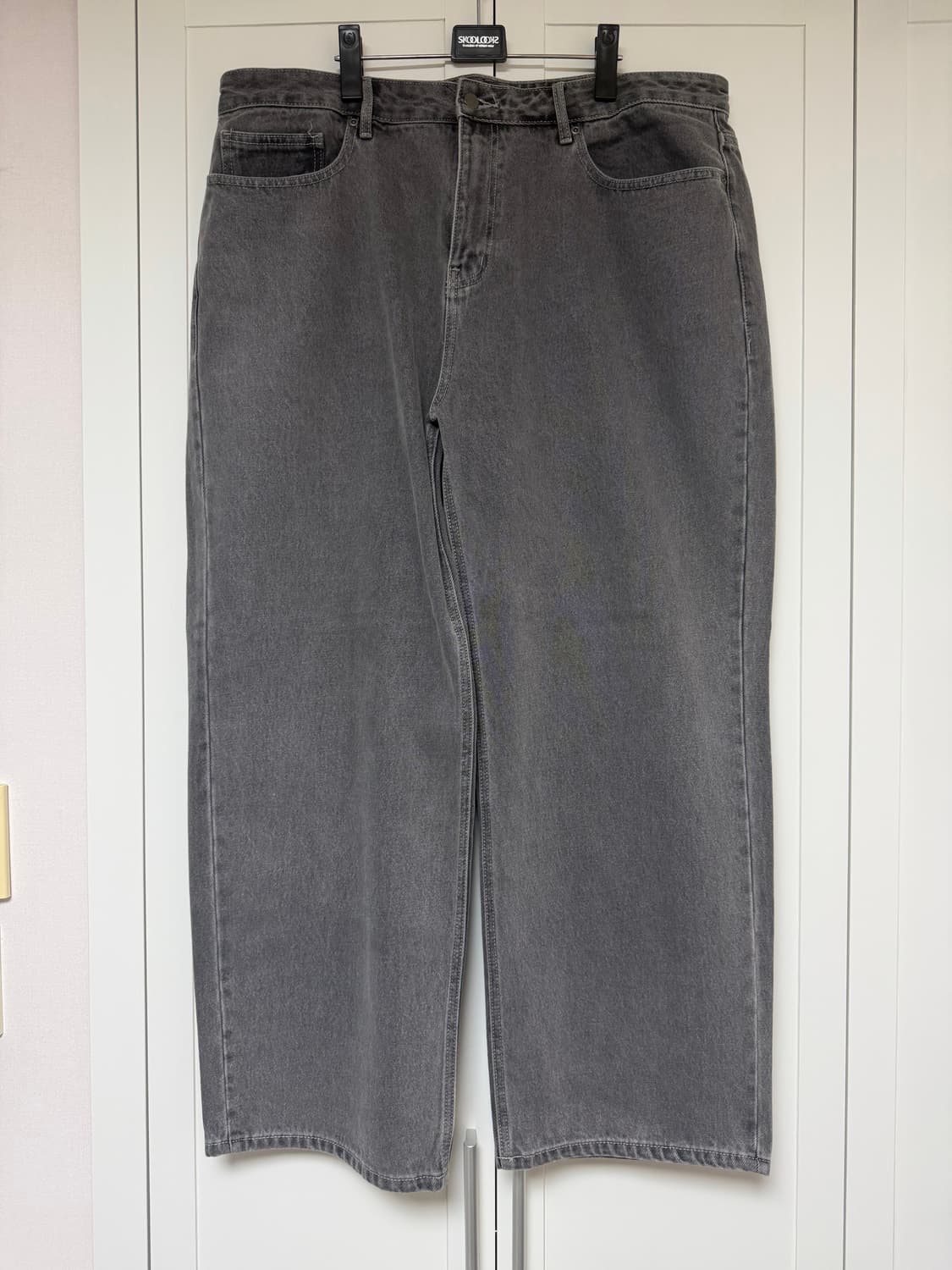 (40) 무탠다드 와이드 데님 팬츠 그레이 상품이미지1