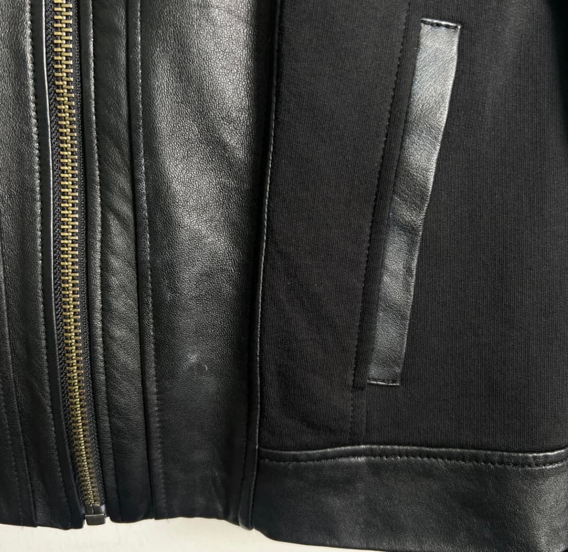 헐무트랭 블랙 크롭 레더 자켓 S 상품이미지4