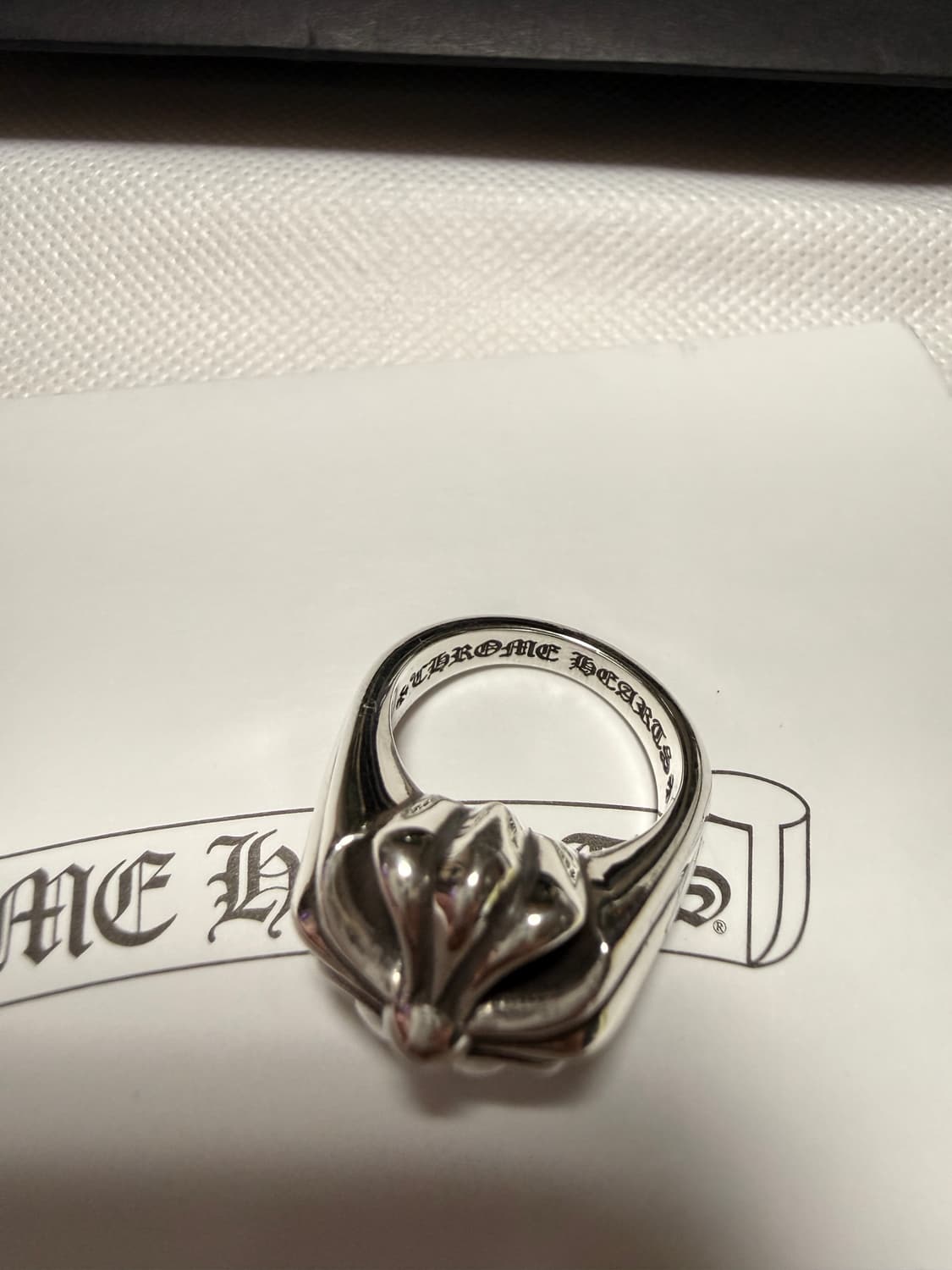 크롬하츠 컷 아웃 CH 플러스 링 us7.5 매장판 상품이미지5