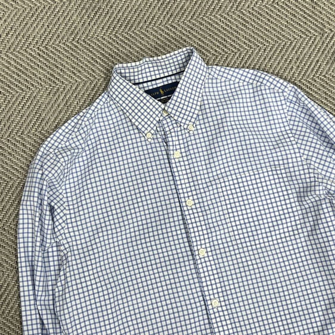 랄프로렌 슬림핏 체크 셔츠 v0746 상품이미지3