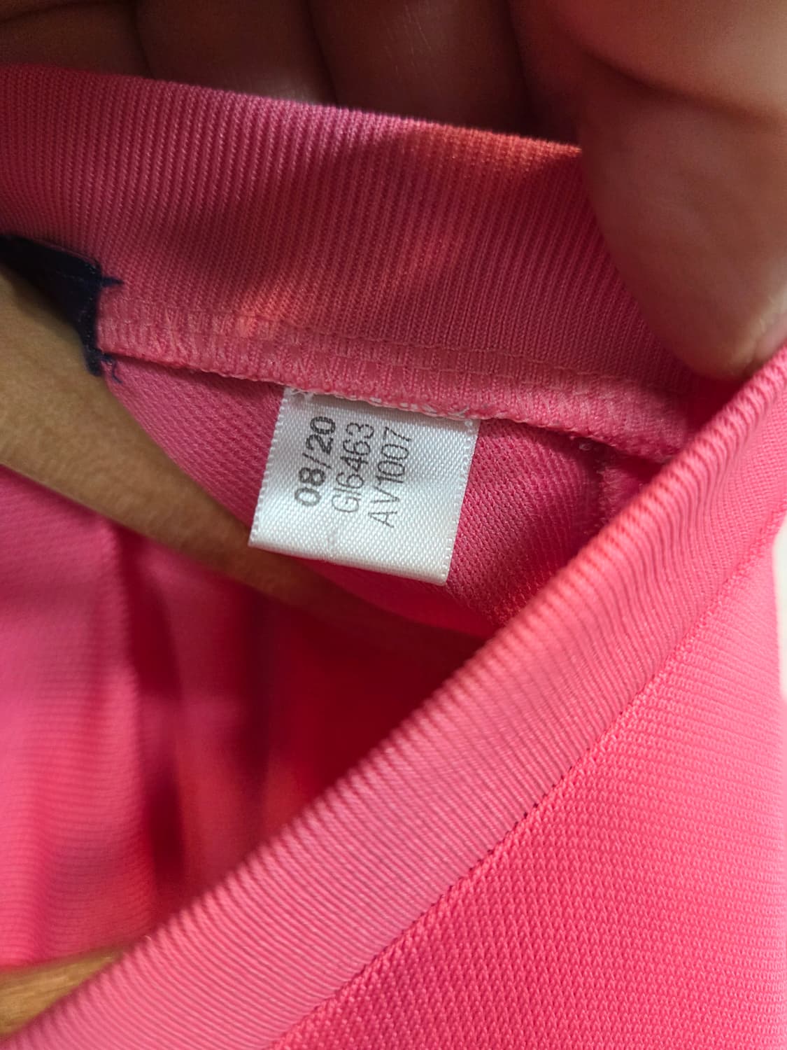 아디다스 레알마드리드 져지 반팔 핑크 xxxl 상품이미지4