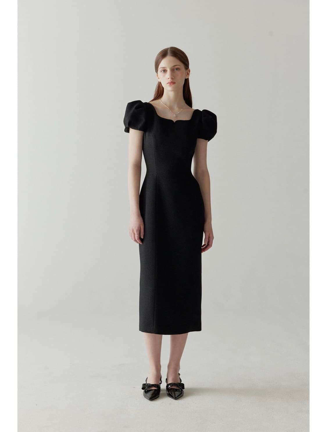 플로움 Classic Sandersonia Dress _black 상품이미지2