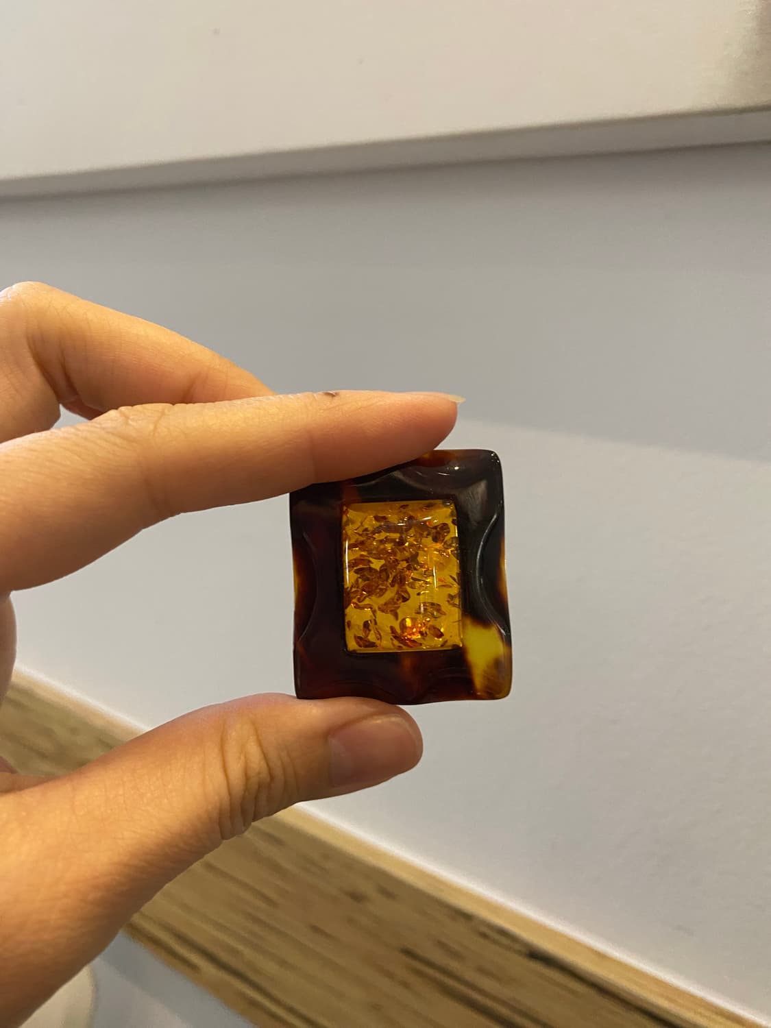 천연 호박 브로치 빈티지 주얼리 상품이미지1