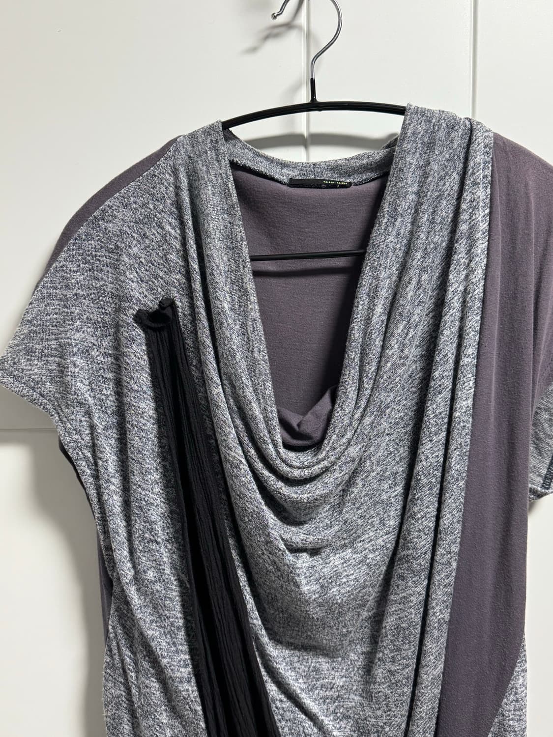 Vtg asymmetric drape sleeveless 상품이미지2