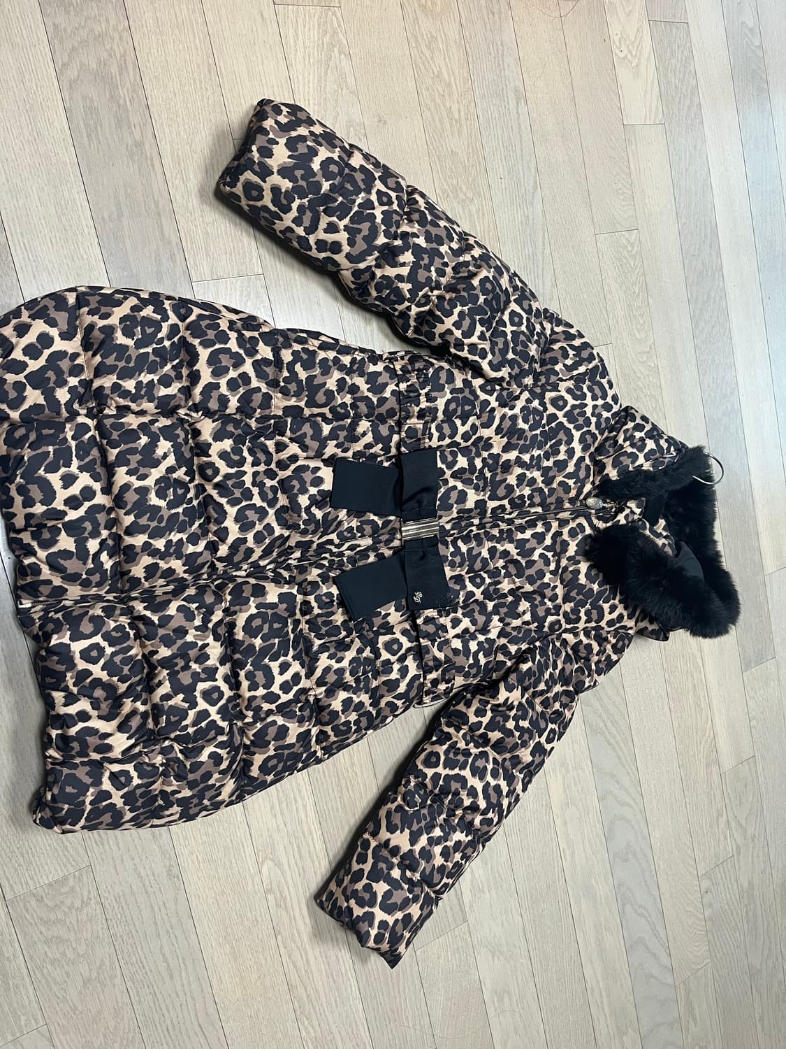 셀덴 여아 레오파트 패딩 상품이미지2