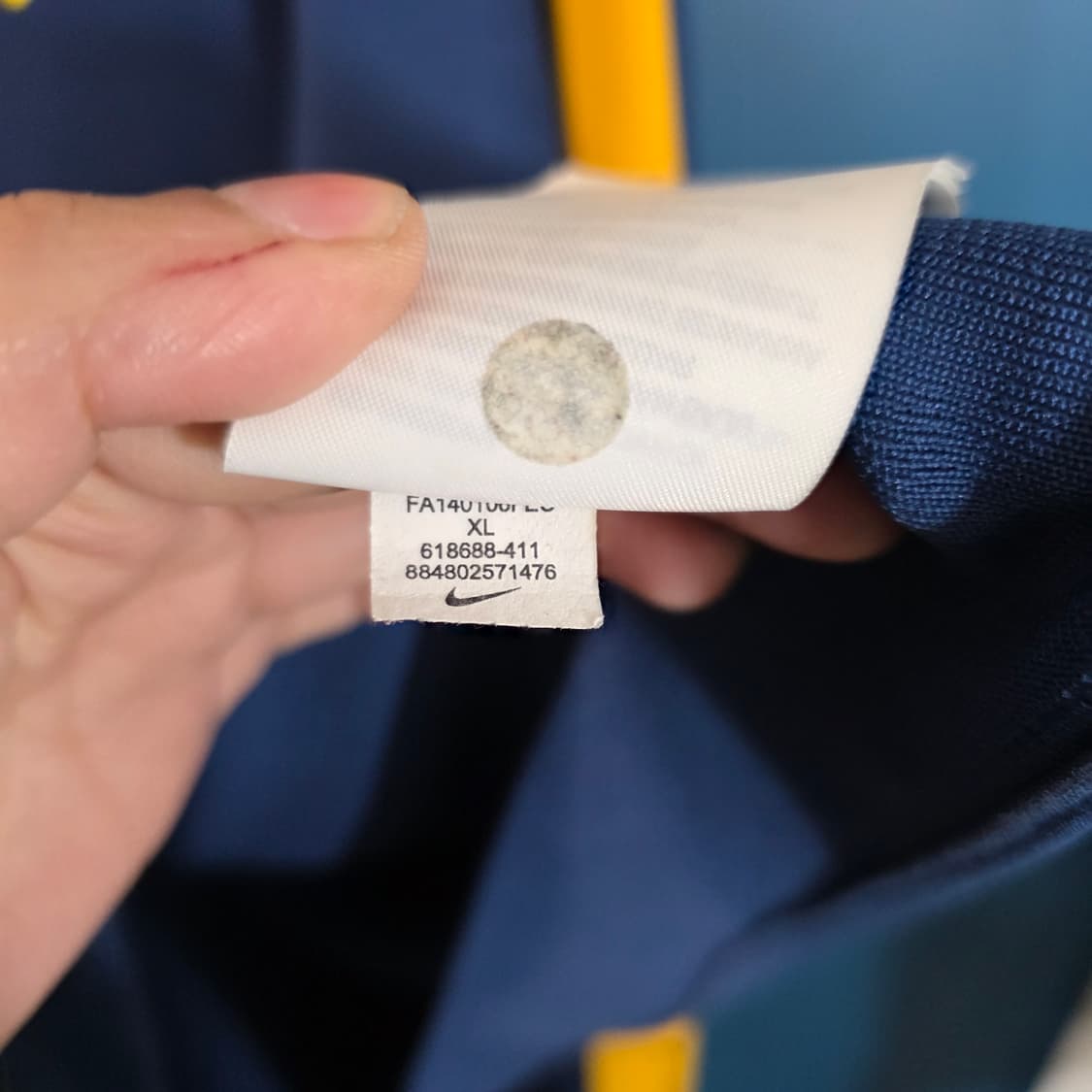 나이키 보카 CABJ 트랙탑 네이비/옐로우 져지 XL 상품이미지7