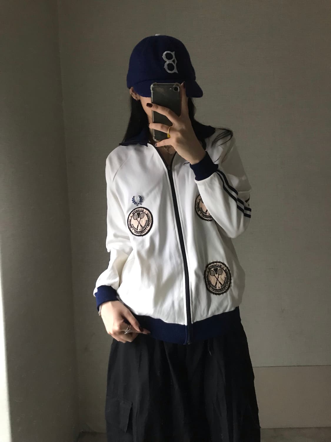 프레드페리 00s 아이보리 트랙탑 상품이미지2