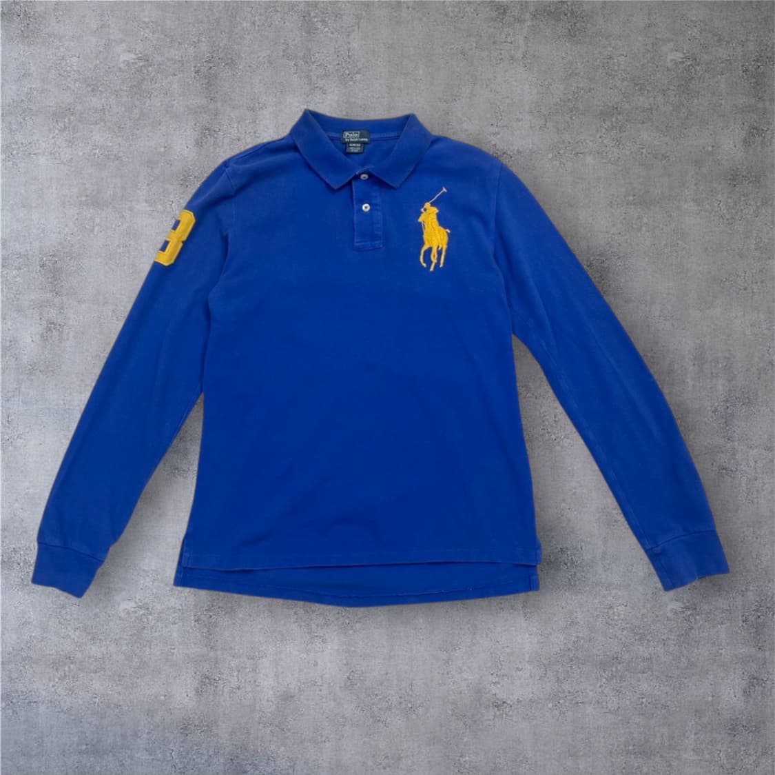 폴로 랄프로렌 블루 빅포니 긴팔 카라티 XL (18-20)  상품이미지1