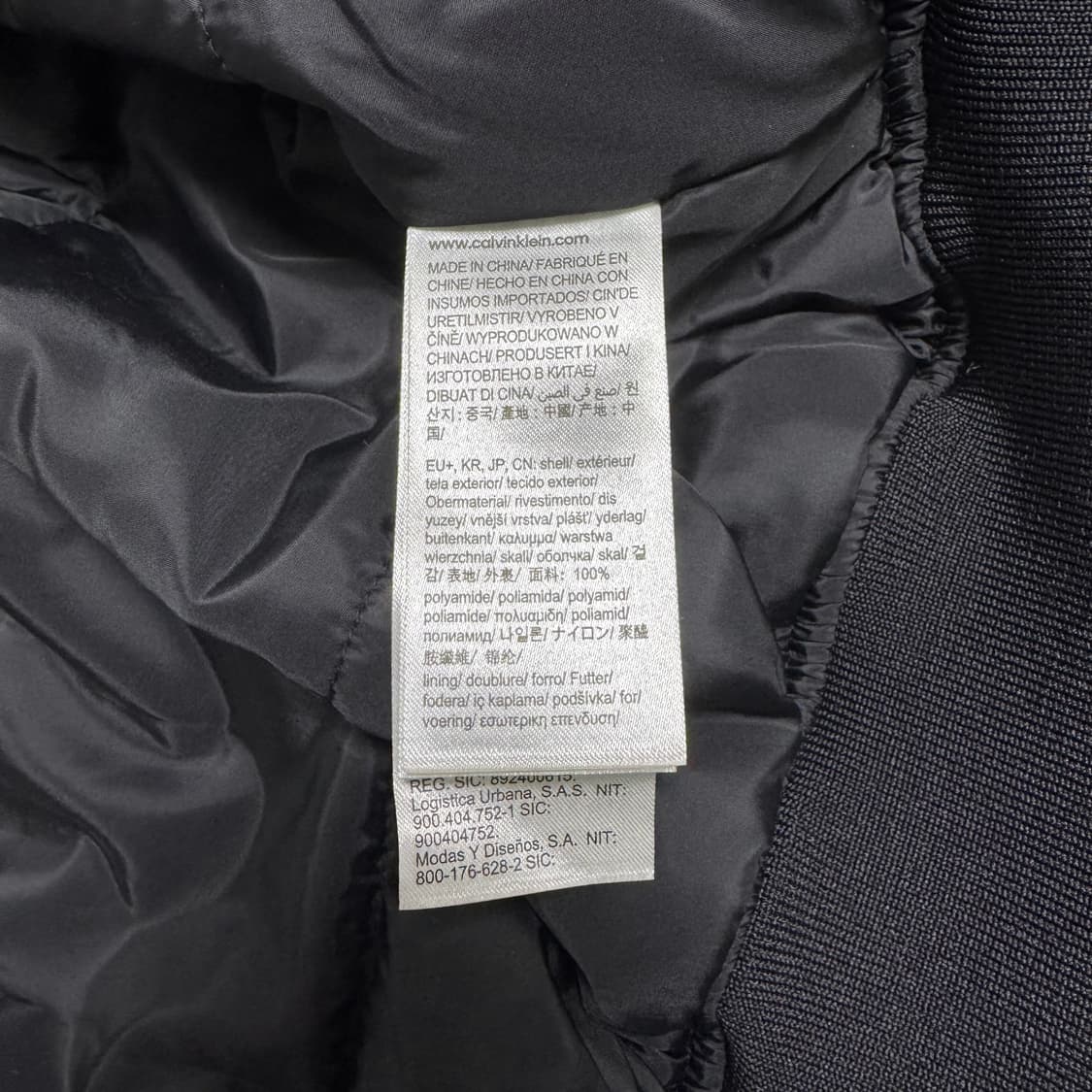 CK 새틴 크롭 봄버 자켓 상품이미지5