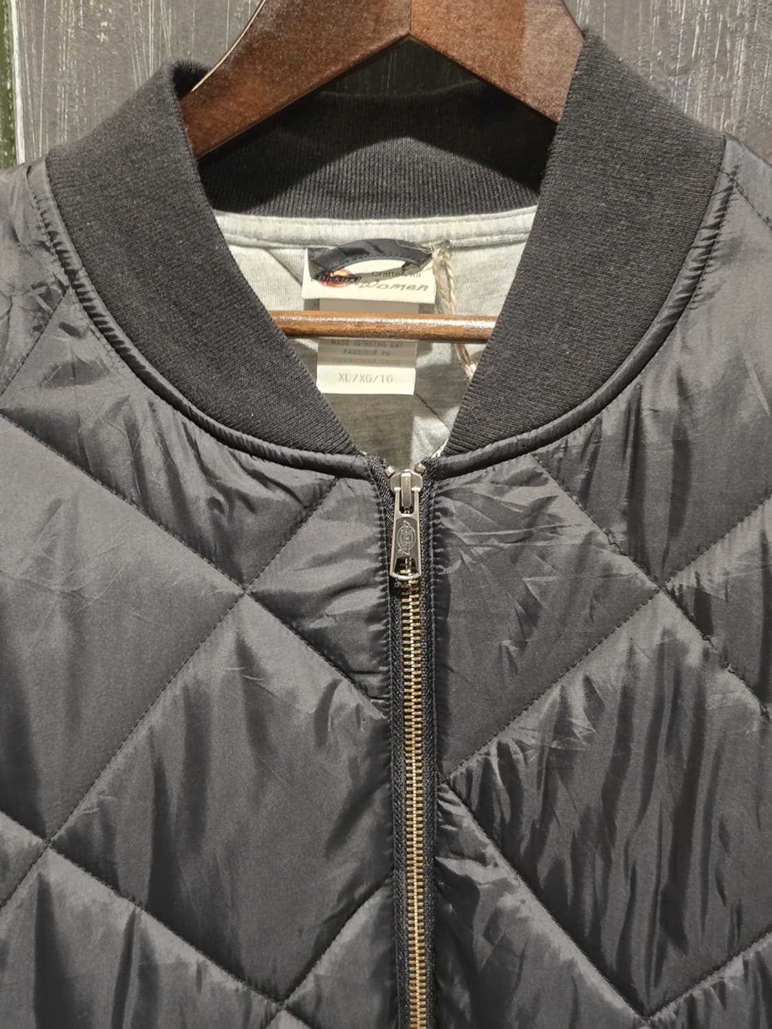 Dickies Black Quilted Bomber Jacket 상품이미지2