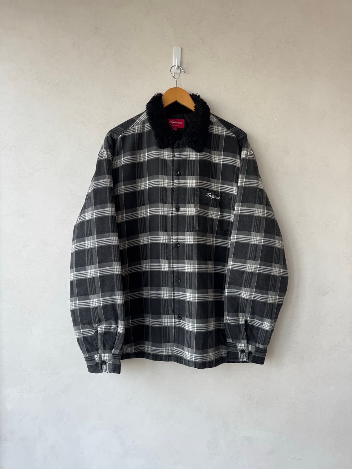 Fw21 슈프림 Faux Fur 퀼티드 셔츠 상품이미지2