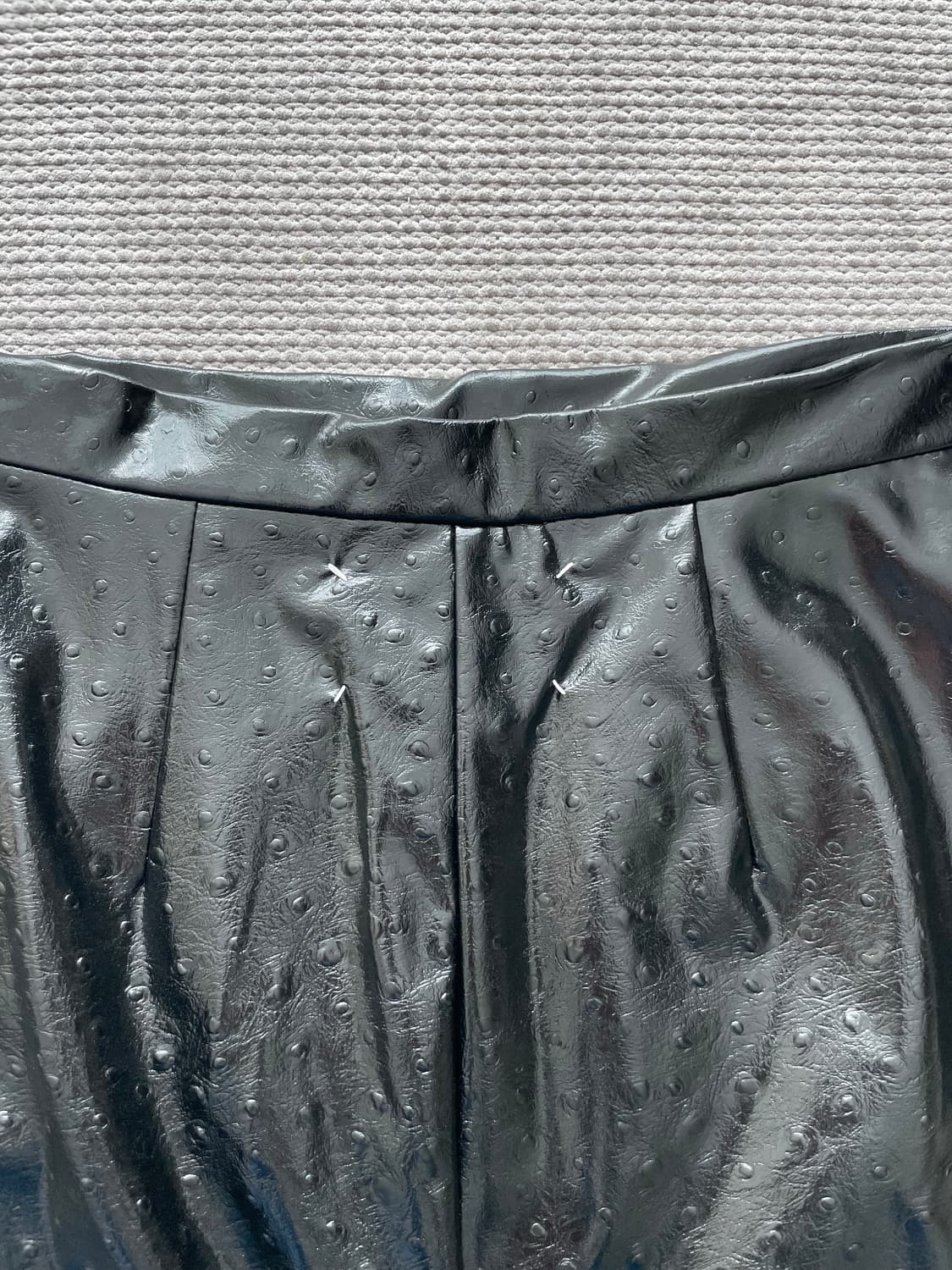 메종마르지엘라 페이크 레더 스커트 상품이미지2