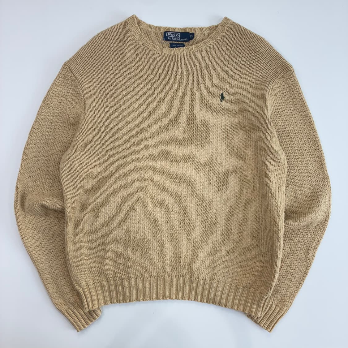 Polo 폴로 랄프로렌 베이지 코튼 라운드 니트 상품이미지1