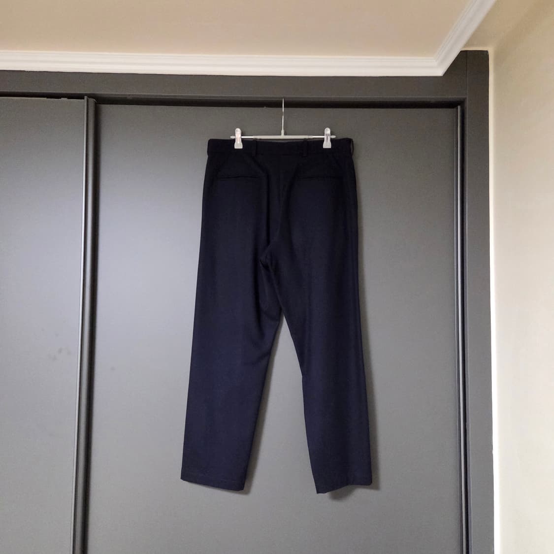 [1] 우드비 울 캐시미어 팬츠 네이비 / 슬랙스 트라우저 포터리 코모리 상품이미지2