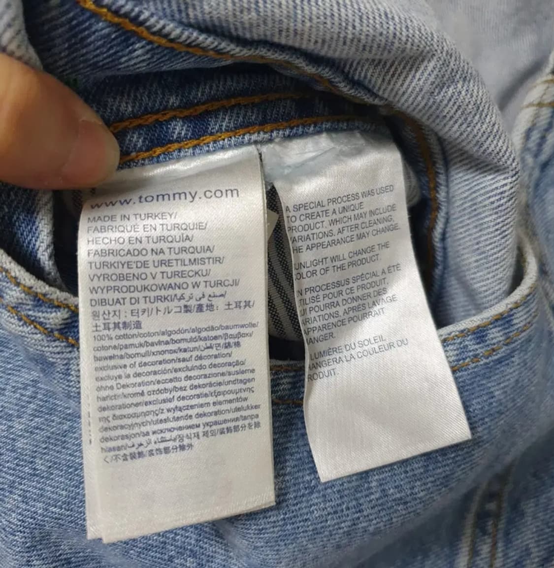 102) 타미힐피거데님 90s 덩거리 멜빵치마 상품이미지6