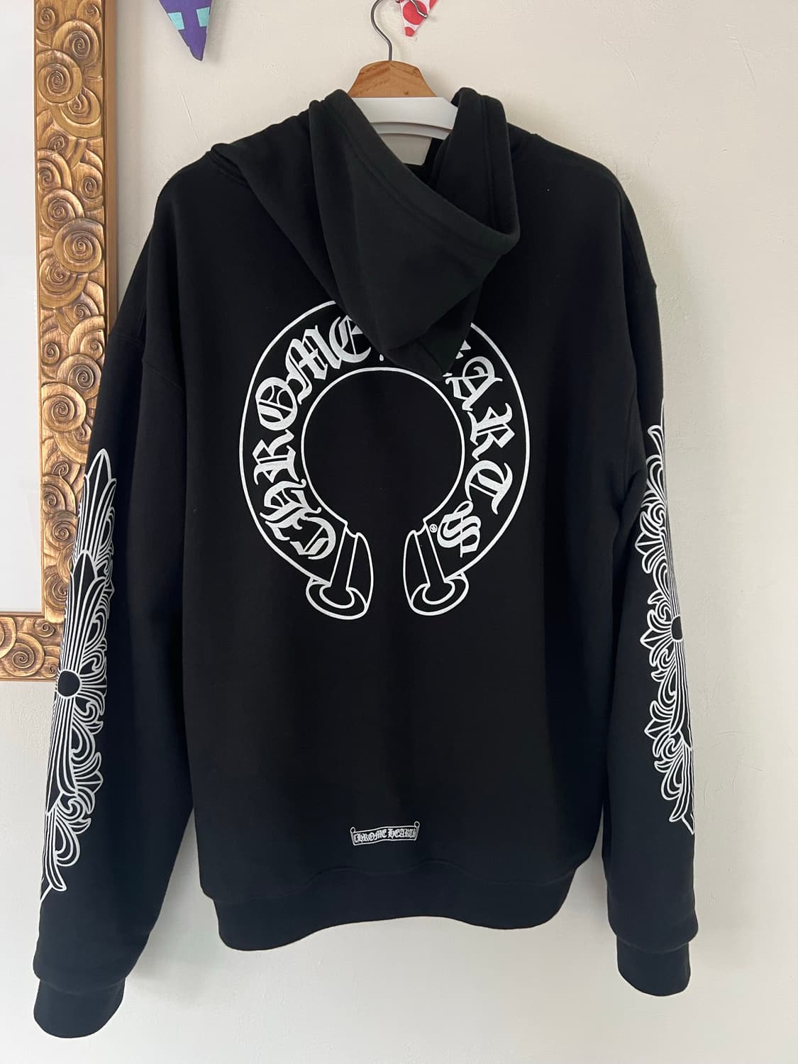 [L] 크롬하츠 홀스슈 플로랄 헤비웨이트 후드집업 상품이미지2