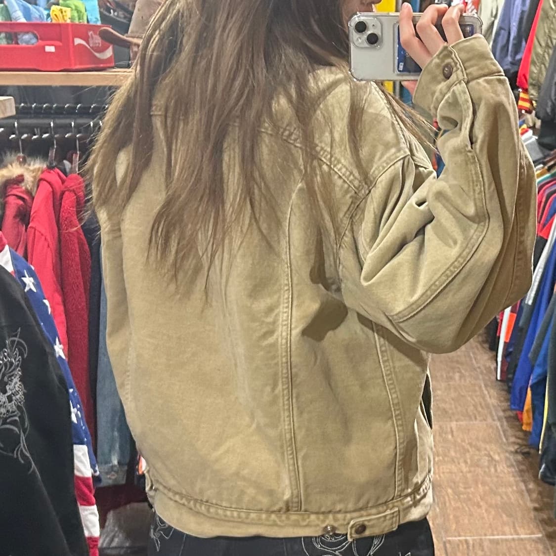 [HI] 리바이스 셰르파 자켓 베이지 상품이미지5