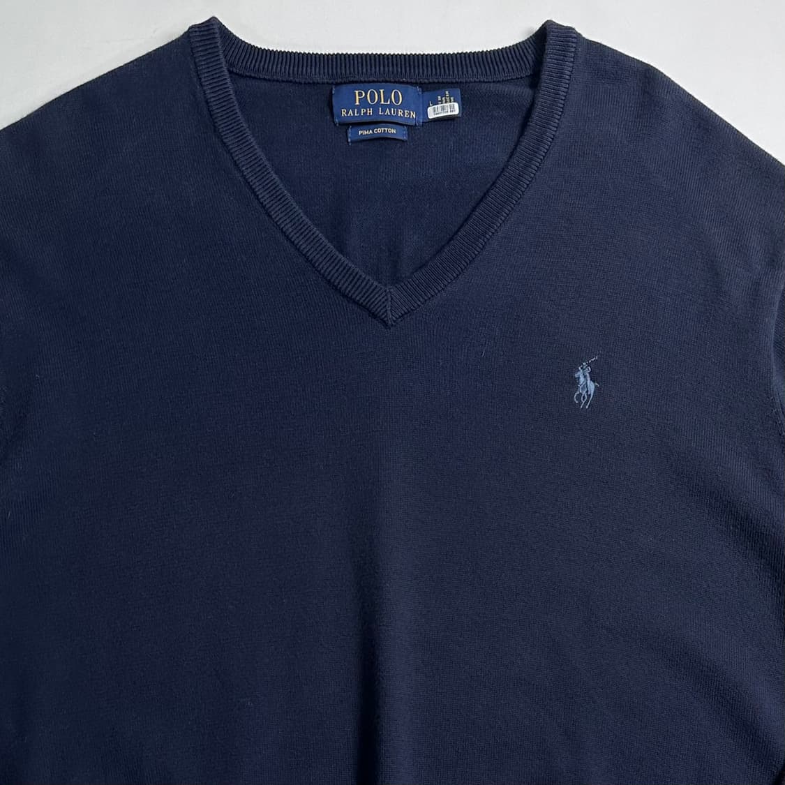 폴로 랄프로렌 네이비 코튼 니트 상품이미지2