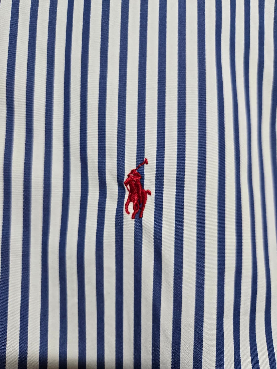 폴로 랄프로렌 남성 정품 블루 스트라이프 반팔 셔츠 상품이미지4