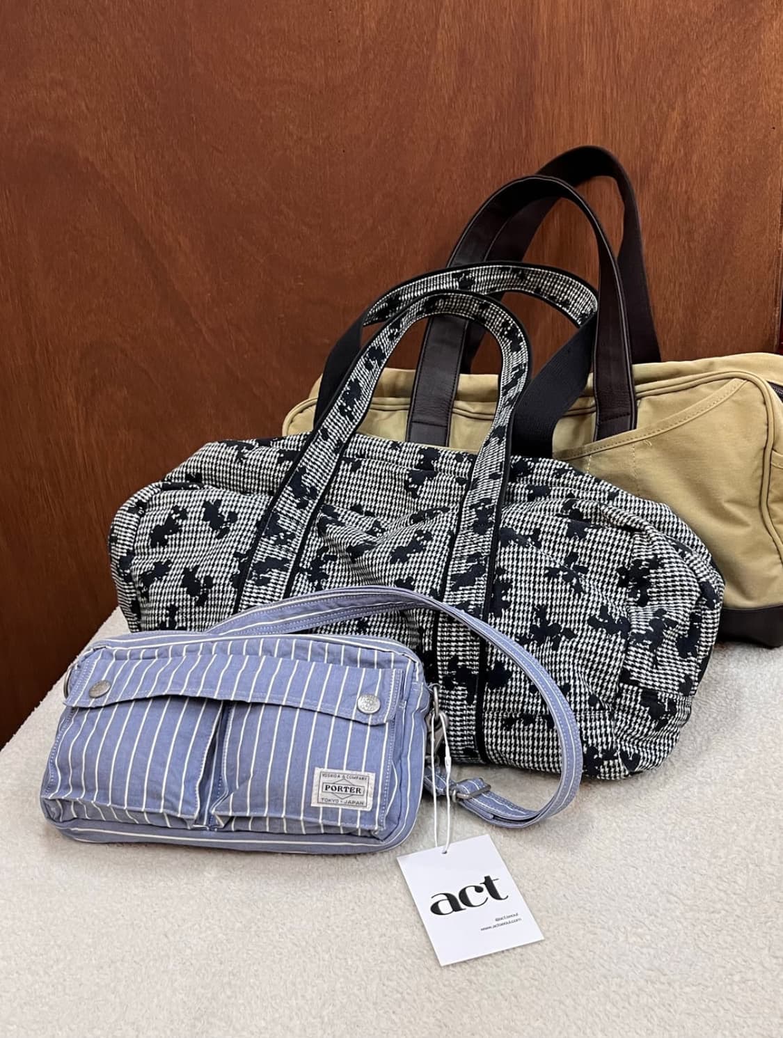 포터 3way 스트라이프 코튼백 상품이미지3