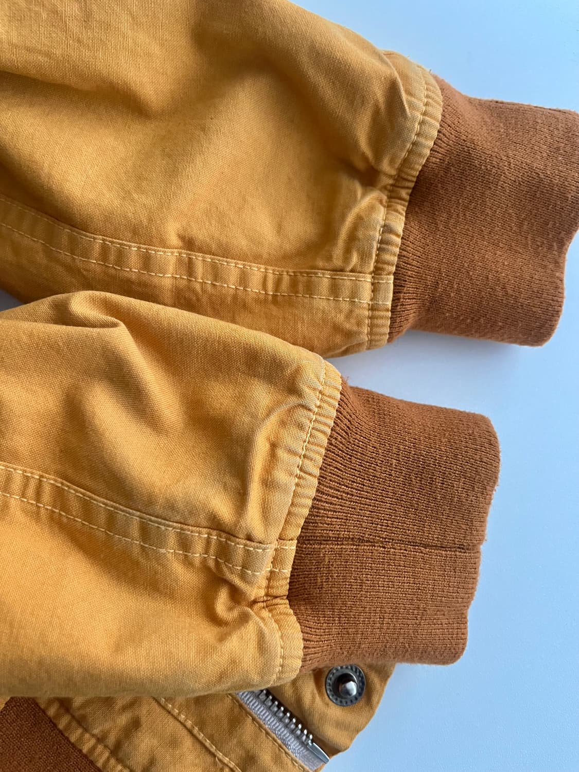 XS) 쇼트 Schott 코튼 봄버 자켓 머스타드 상품이미지8