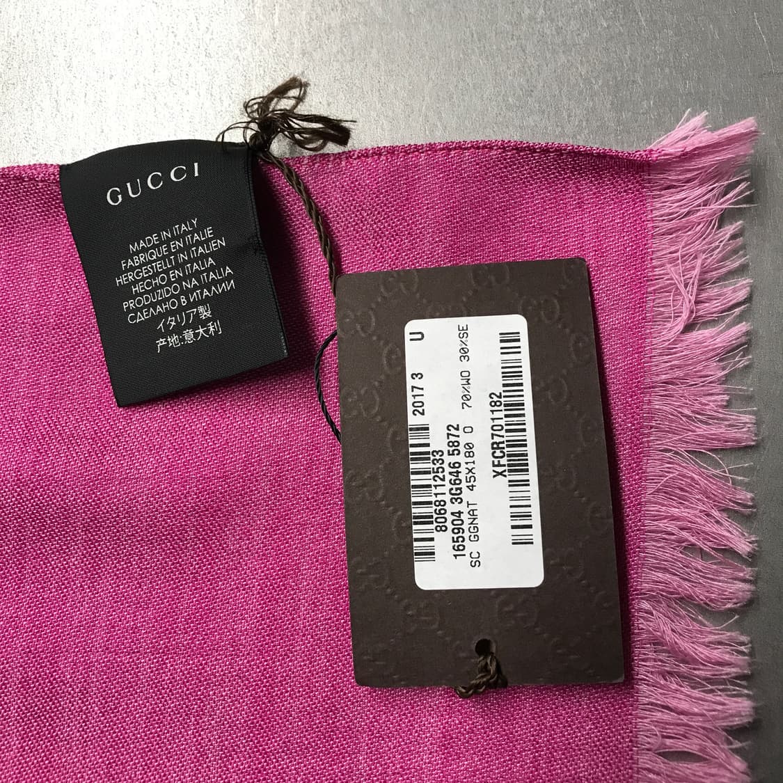 구찌 로고 스카프 새상품 상품이미지4