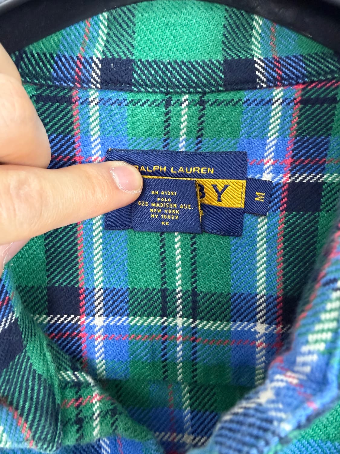a296) 폴로랄프로렌럭비 x 파이렉스비전 플란넬 셔츠 상품이미지8