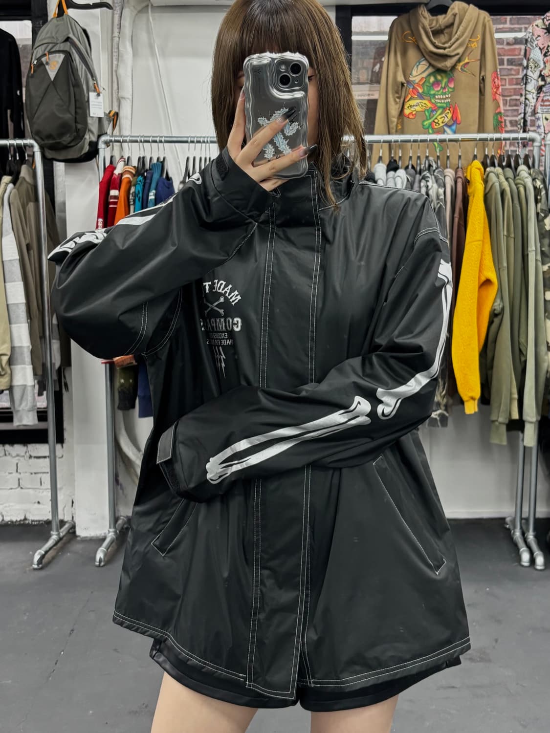 VTG Made Tuff 스컬 바람막이 상품이미지5