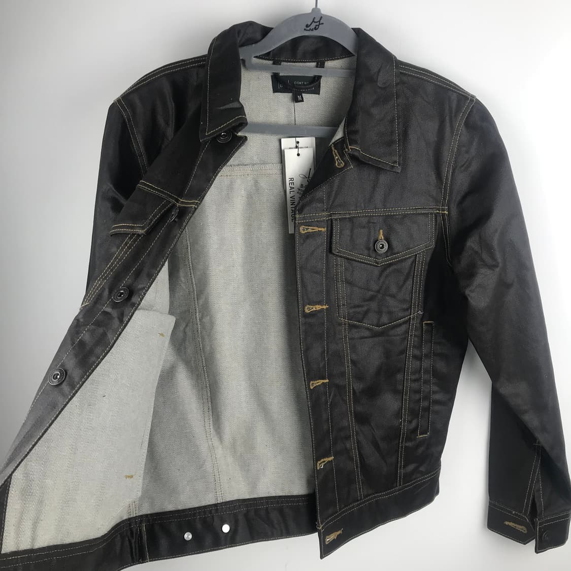 코팅 데님 트러커자켓 청자켓 레더 워크디트로이트 아이젠하워 빈티지가죽점퍼 상품이미지6