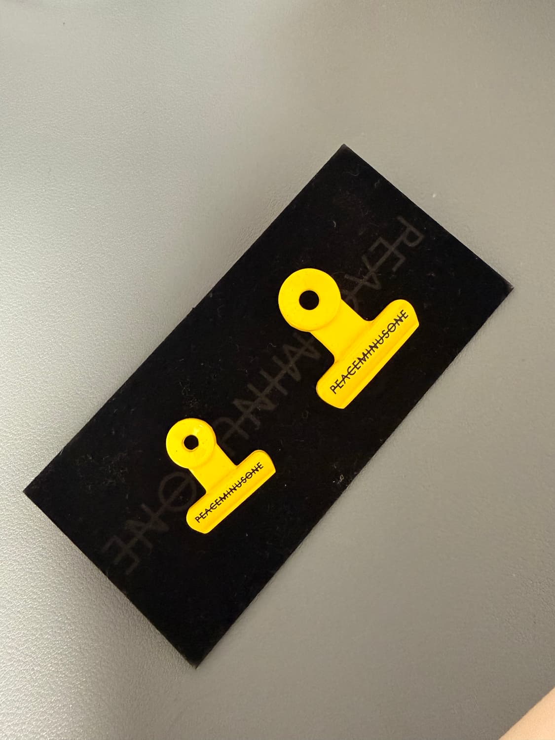 피스마이너스원 불독 클립 핀 세트 #1 옐로우 상품이미지1