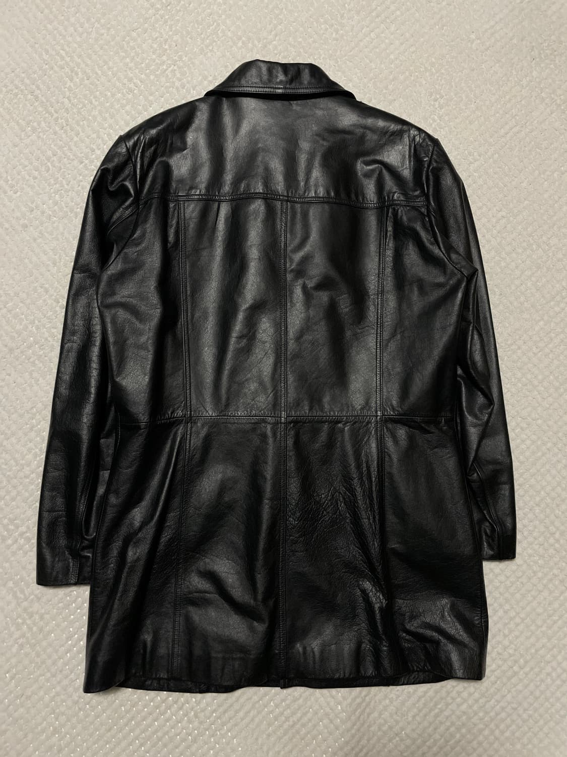 ROBO 로보 웨스턴 무드 카우하이드 소가죽 레더 카 코트 상품이미지4